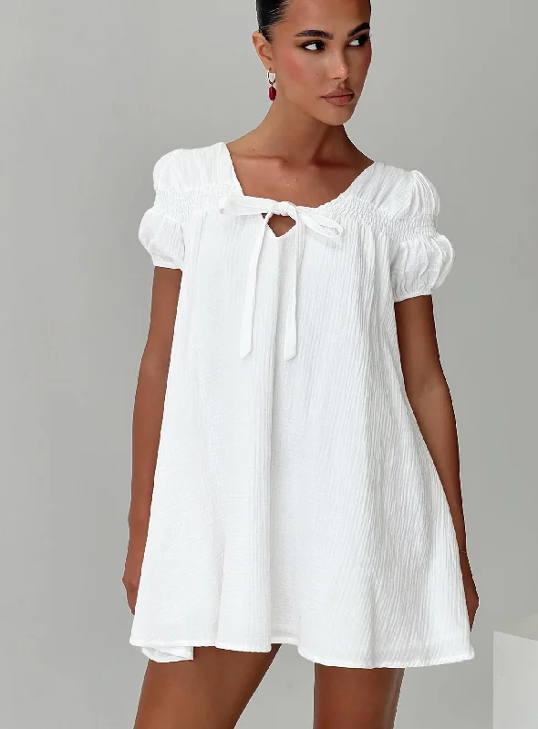 Super Deal Silverwing Mini Dress White