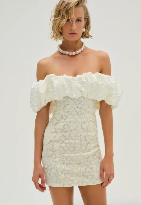 Sale of the Year Snowflake Daisy Satin Mini Dress by For Love and Lemons