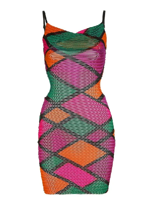 Weekend Offers and Savings A&A Patchwork Mini Bodycon Dress