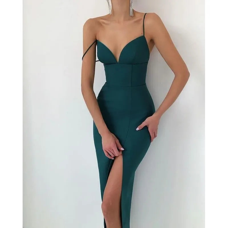 Special Offers DressBetty - 2024 Elegant High Slit Bodycon Spaghetti Straps Corset Midi Dress Special Offers DressBetty - 2024 Elegant High Slit Bodycon Spaghetti Straps Corset Midi Dress