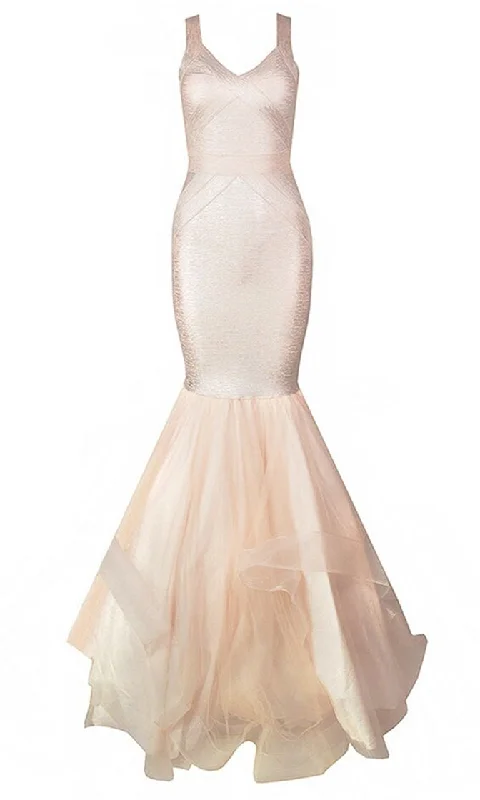 Shop More, Save More Grand Entrance <br><span>Light Pink Sleeveless V Neck Mesh Ruffle Mermaid Bandage Bodycon Maxi Dress</span> Shop More, Save More Grand Entrance <br><span>Light Pink Sleeveless V Neck Mesh Ruffle Mermaid Bandage Bodycon Maxi Dress</span>