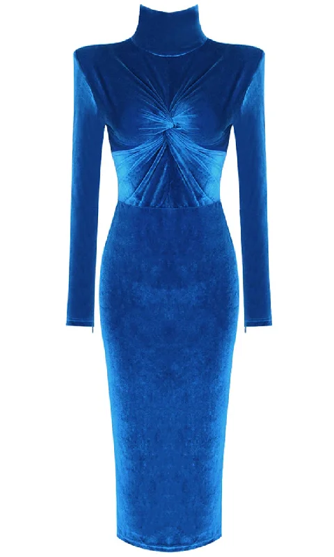 Flash Discounts In Control <br><span>Royal Blue Velvet Long Sleeve Mock Neck Twist Knot Bodycon Maxi Dress</span> Flash Discounts In Control <br><span>Royal Blue Velvet Long Sleeve Mock Neck Twist Knot Bodycon Maxi Dress</span>