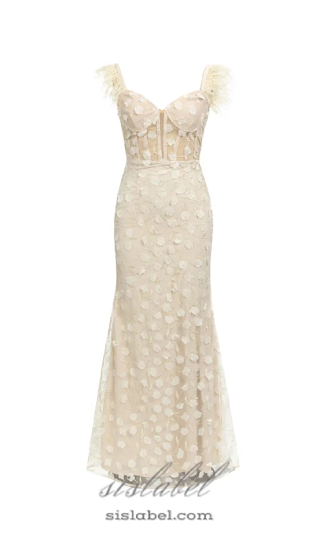 Weekend Deals You’ve Been Waiting For PENNY APRICOT FLORAL FEATHER EMBELLISH BODYCON MAXI DRESS Weekend Deals You’ve Been Waiting For PENNY APRICOT FLORAL FEATHER EMBELLISH BODYCON MAXI DRESS