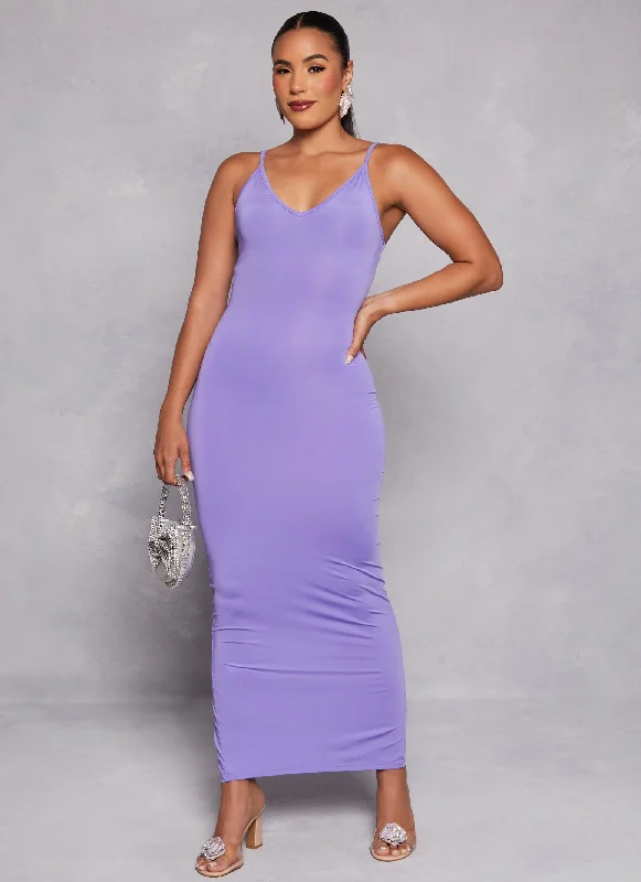 Weekend Deals Daisy V Neck Bodycon Maxi Dress
