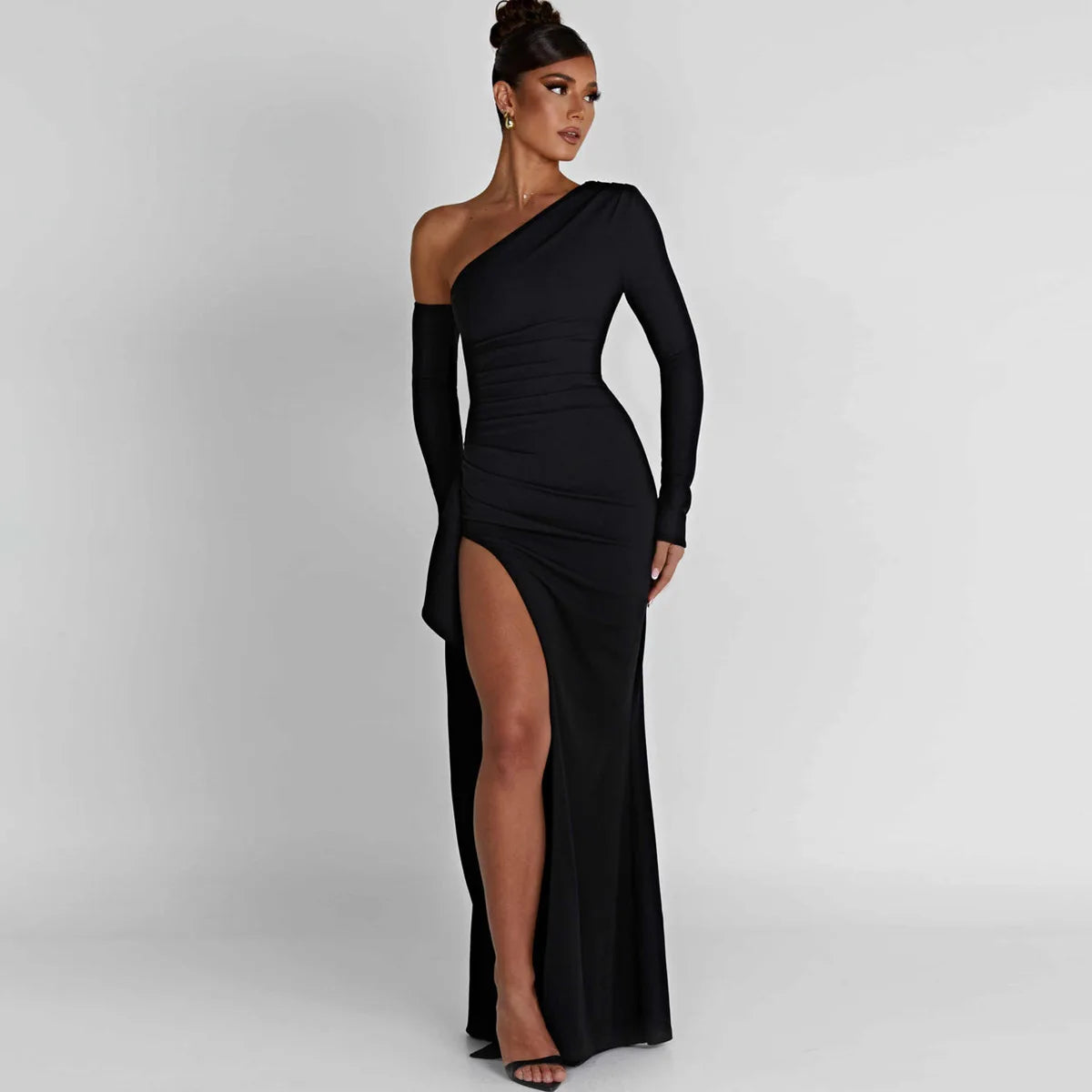 Special Price Drop Sexy Maxi Long Dress Autumn Long Sleeve Bodycon Off Shoulder Maxi Dress