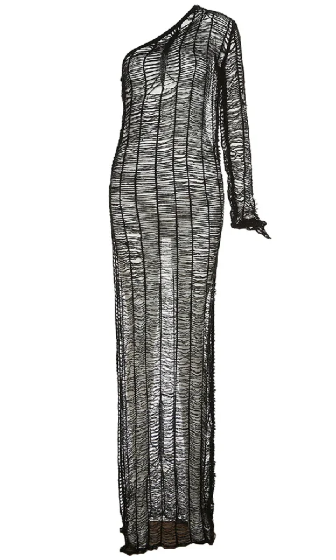 Exclusive Online Offers Sheer Delight <br><span> Black Hollow Knit Long Sleeve One Shoulder Cut Out Side Bodycon Maxi Dress</span> Exclusive Online Offers Sheer Delight <br><span> Black Hollow Knit Long Sleeve One Shoulder Cut Out Side Bodycon Maxi Dress</span>