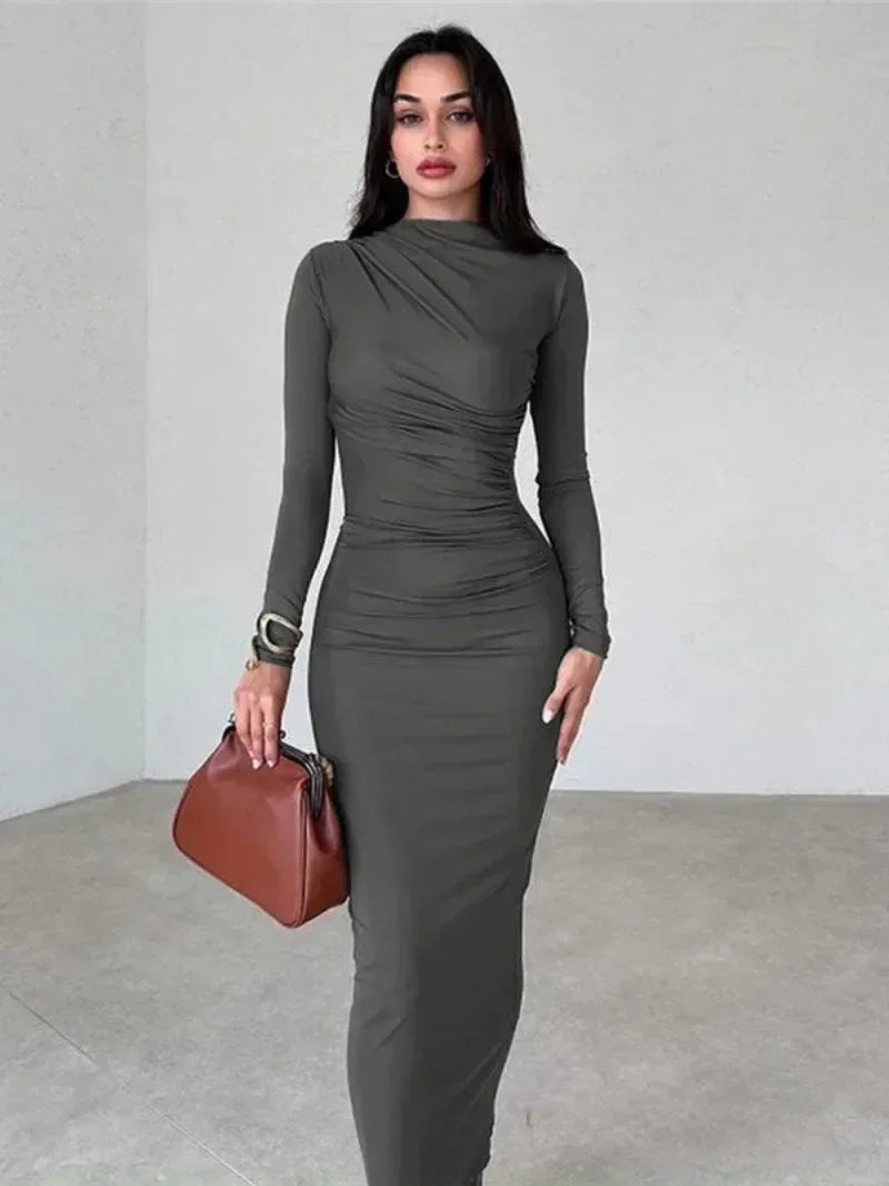 Exclusive Deals DressBetty - 2024 Streetwear Spring Office Lady Solid Tunics Bodycon Party Maxi Dress Exclusive Deals DressBetty - 2024 Streetwear Spring Office Lady Solid Tunics Bodycon Party Maxi Dress