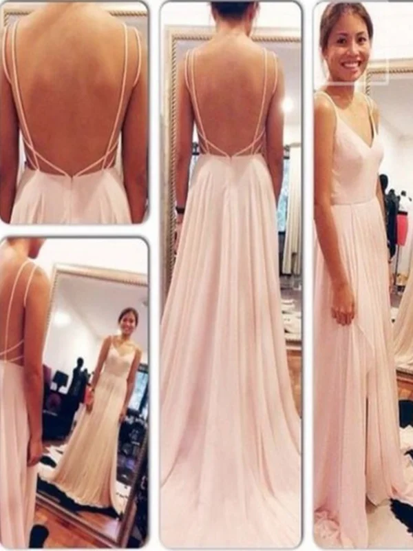 Shop & Save A Line Sweetheart Neck Pink Backless Prom Dress, Pink Backless Formal Dress, Bridesmaid Dress Shop & Save A Line Sweetheart Neck Pink Backless Prom Dress, Pink Backless Formal Dress, Bridesmaid Dress