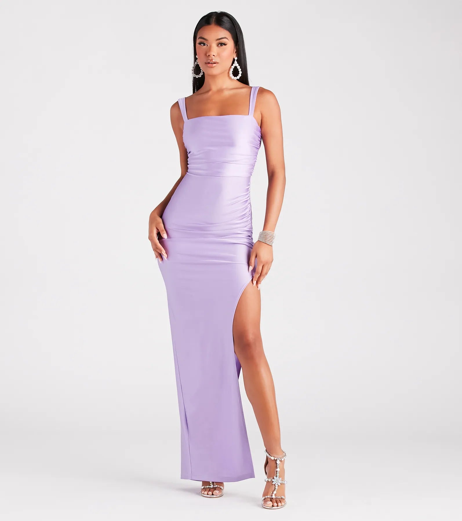 Weekend Only Sale Aliza Backless High Slit Slim-Fit Formal Dress