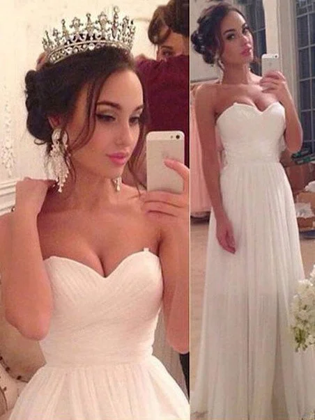 Massive Savings Event Cheap Wedding Dresses Simple A-line Sweetheart Chiffon Bridal Gown JKW059 Massive Savings Event Cheap Wedding Dresses Simple A-line Sweetheart Chiffon Bridal Gown JKW059