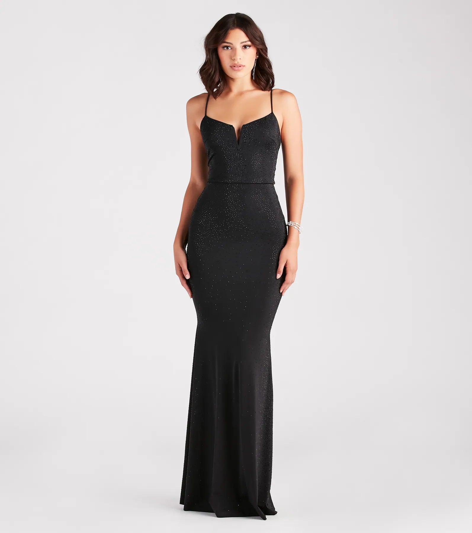 Weekend Flash Offers Christine Formal Rhinestone Mermaid Dress