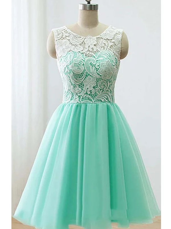Offer of the Day Custom Made A Line Round Neck Short Green/Yellow/Blue Lace Prom Dress, Short Lace Bridesmaid Dress, Homecoming Dress Offer of the Day Custom Made A Line Round Neck Short Green/Yellow/Blue Lace Prom Dress, Short Lace Bridesmaid Dress, Homecoming Dress