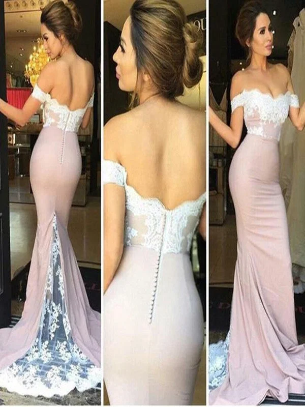 Mega Sale Custom Made Off Shoulder Lace Mermaid Backless Prom Dress, Lace Mermaid Formal Dress, Bridesmaid Dress Mega Sale Custom Made Off Shoulder Lace Mermaid Backless Prom Dress, Lace Mermaid Formal Dress, Bridesmaid Dress