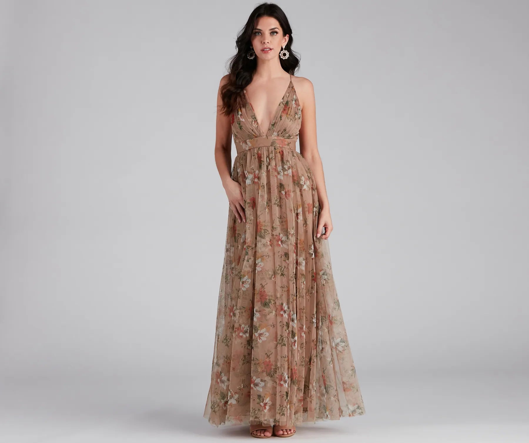 Seasonal Sale Daisy Pleated Tulle Formal Dress