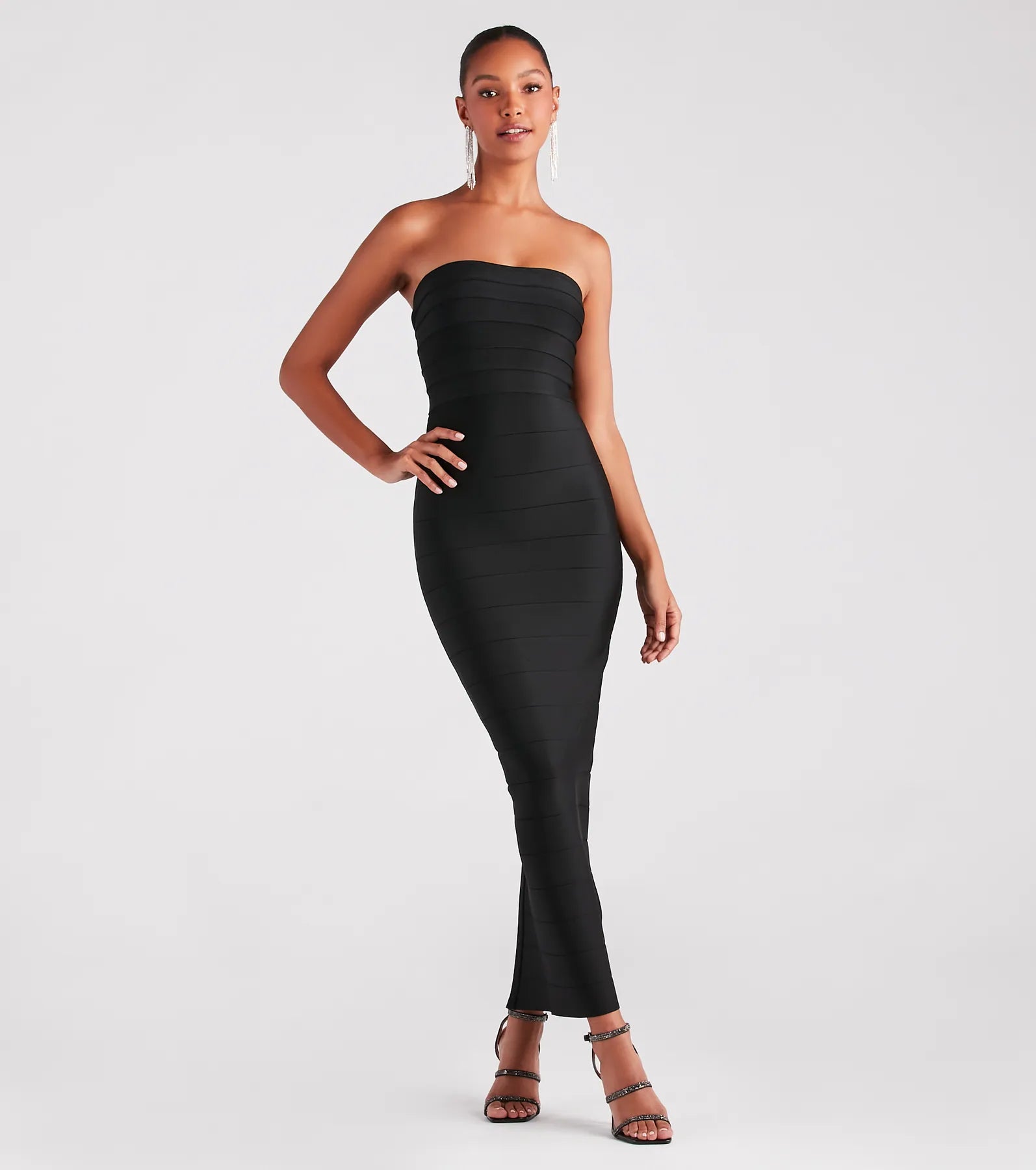 Best Deal of the Day Danna Formal Strapless Long Bandage Dress