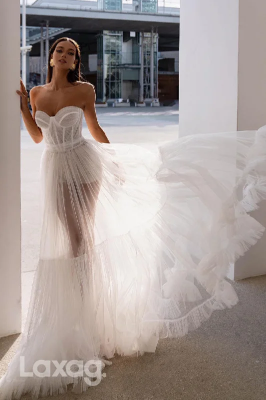 Best Prices This Week 12561 - Luxurious Strapless Empire Sheer Tulle Wedding Dress