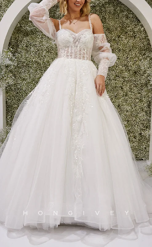Super Price Slash H1448 - Sexy Satin A-Line Sweetheart Long Sleeve Empire Beaded Appliques With Train Wedding Dress Super Price Slash H1448 - Sexy Satin A-Line Sweetheart Long Sleeve Empire Beaded Appliques With Train Wedding Dress