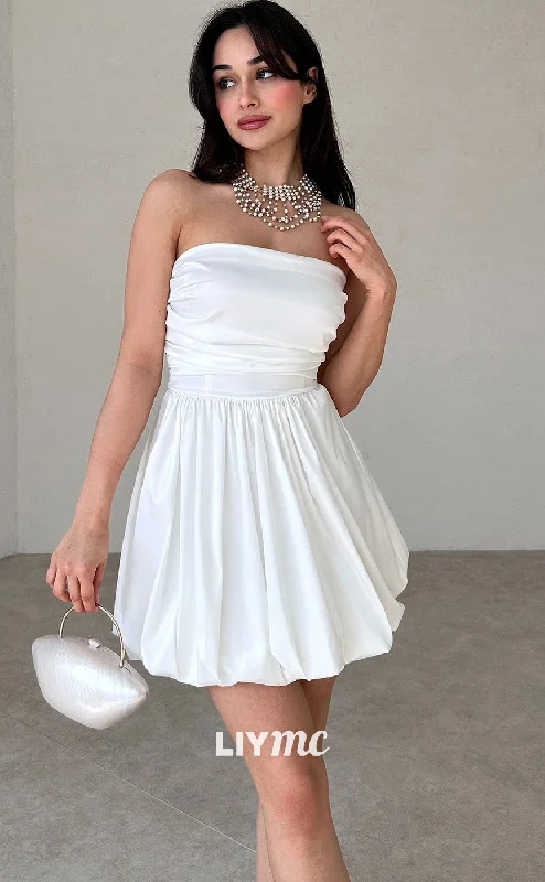 Weekend Shopping Extravaganza LW766 - Straight Across Sleeveless A-Line Pleated Satin Beach Weding Dress Weekend Shopping Extravaganza LW766 - Straight Across Sleeveless A-Line Pleated Satin Beach Weding Dress