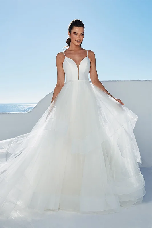 Henri Tiered Tulle Wedding Dress