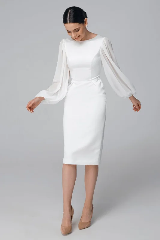 Final Clearance Lillia Long Sleeve Midi Dress