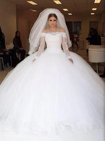 Weekend Clearance Event Luxury Wedding Dresses Off-the-shoulder Ball Gown Chic Bridal Gown JKS188 Weekend Clearance Event Luxury Wedding Dresses Off-the-shoulder Ball Gown Chic Bridal Gown JKS188