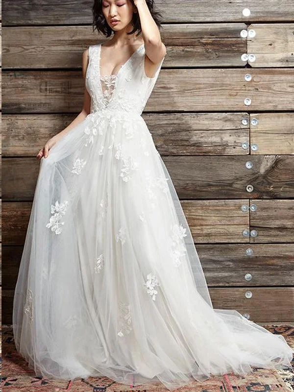 Weekend Special Sale Open Back Wedding Dresses Straps A Line Chic Cheap Appliques Backless Bridal Gown JKW309 Weekend Special Sale Open Back Wedding Dresses Straps A Line Chic Cheap Appliques Backless Bridal Gown JKW309