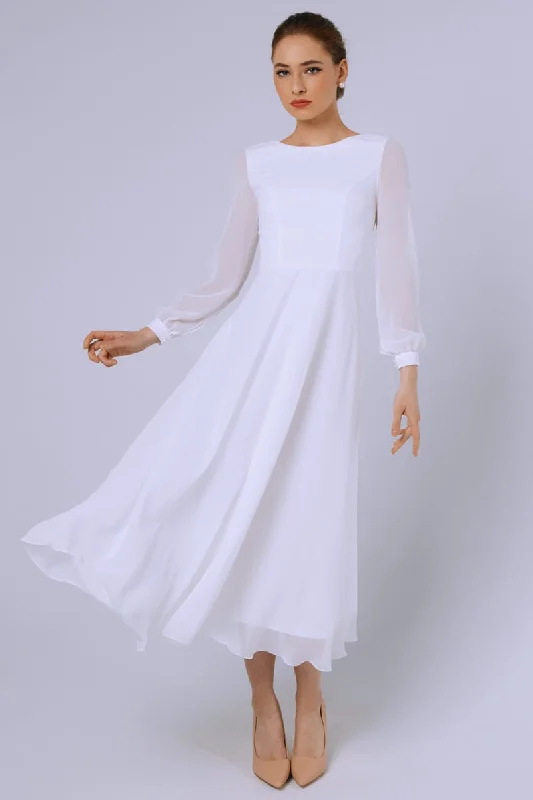 Big Bargain Bonanza Romantic Moments Long Sleeve Midi Dress