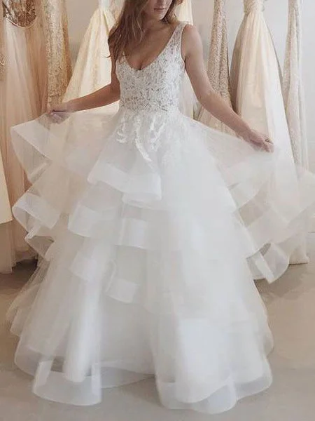 Weekend Shopping Rush Sexy Wedding Dresses Beautiful Ivory Straps Floor-length Bridal Gown JKW082 Weekend Shopping Rush Sexy Wedding Dresses Beautiful Ivory Straps Floor-length Bridal Gown JKW082