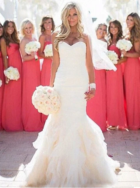 Weekend Best Buys Sexy Wedding Dresses Sweetheart Trumpet/Mermaid Ivory Bridal Gown JKW058