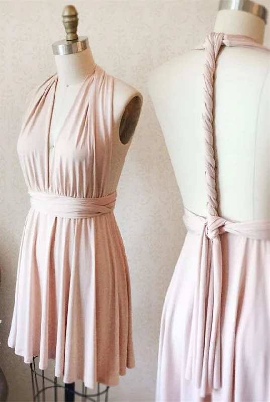 Today Only short pink bridesmaid dress, wedding dress, v neck bridesmaid dress, wedding party dress Homecoming Dresses cg10093 Today Only short pink bridesmaid dress, wedding dress, v neck bridesmaid dress, wedding party dress Homecoming Dresses cg10093