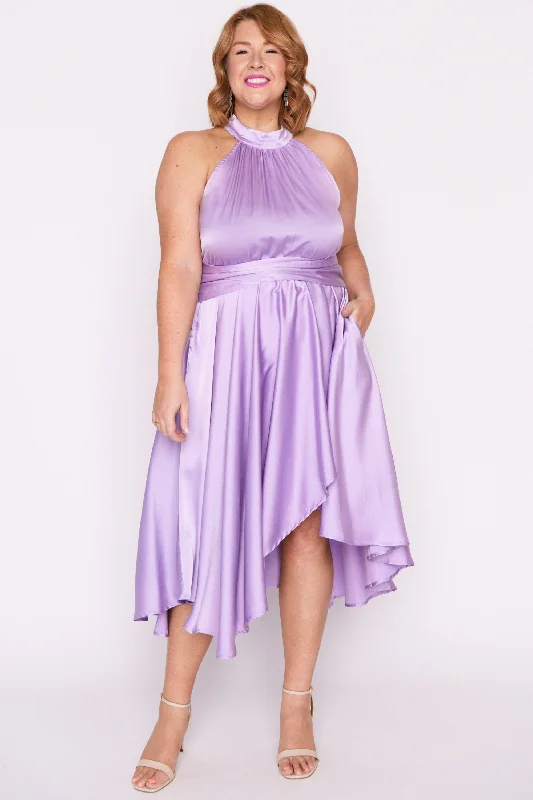 Limited Time Bargain Oceania Purple Rose Party Dress