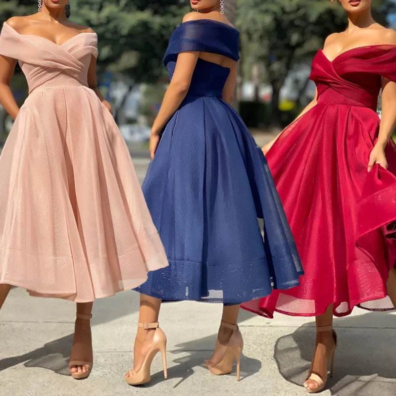 Limited Edition 1950’ Retro Off Shoulder Party Dress
