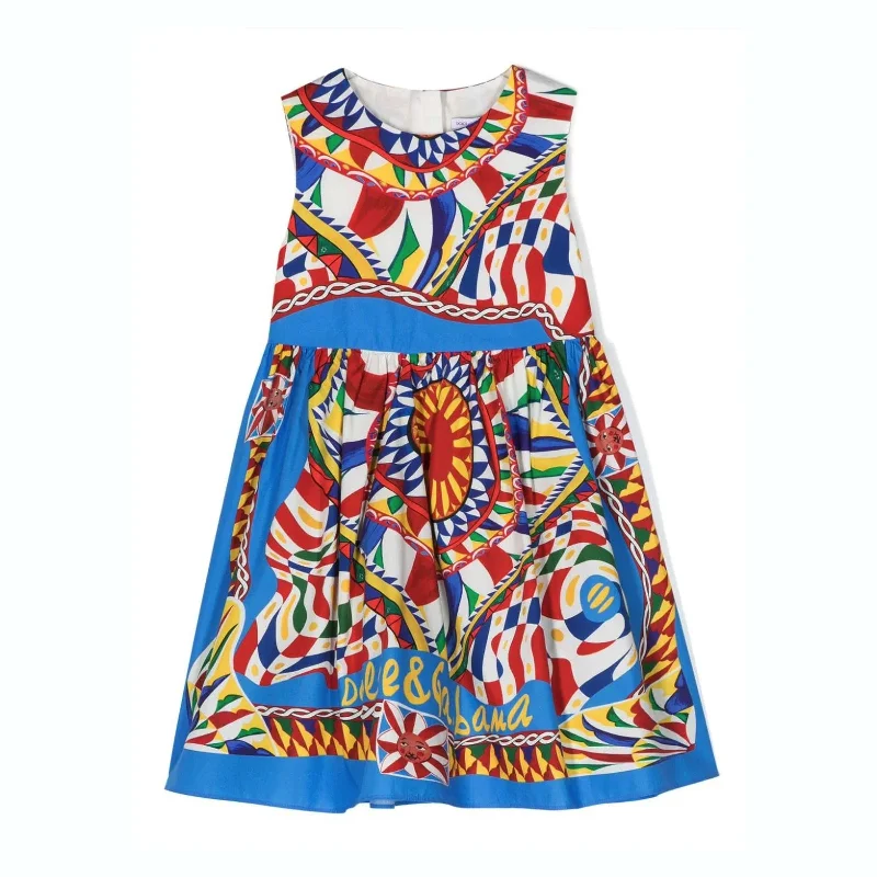 Shop & Save More Multicolor Carreto Sleeveless Dress