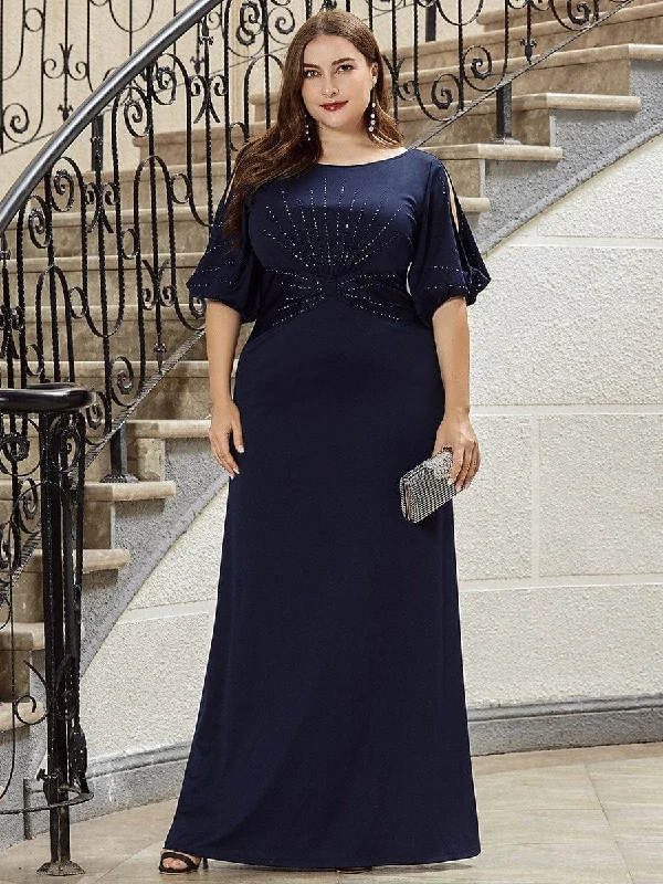 Weekend Bargain Deals Mermaid Affair Plus Size Party Dress for Women