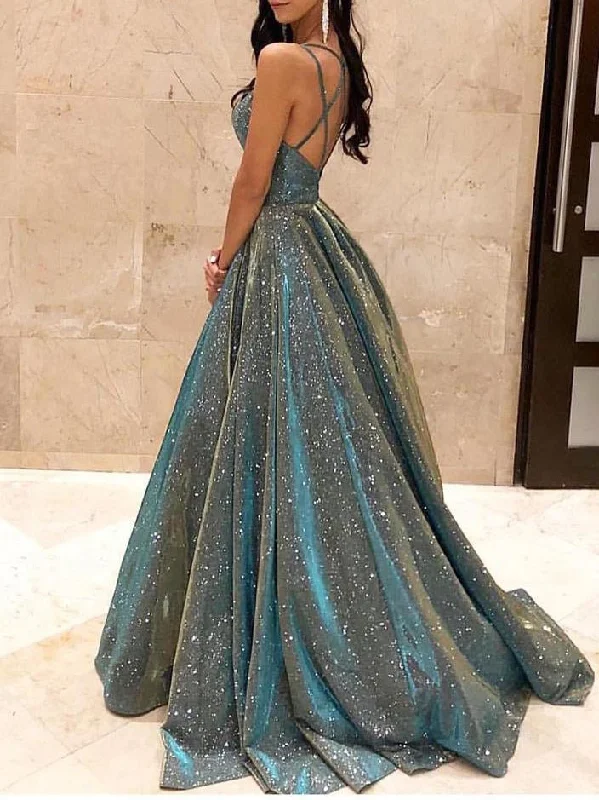 Massive Discounts Dresses Shiny Suspenders Open Back Swing Party Dress for Women