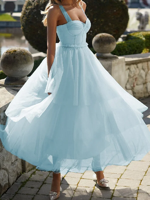 Big Savings Dresses Sling Open Back Mesh Party Dress for Women