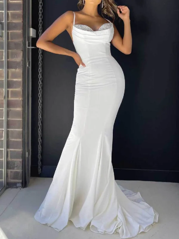 Seasonal Sale Dresses Sling Open Back Slim Fit Party Dress for Women