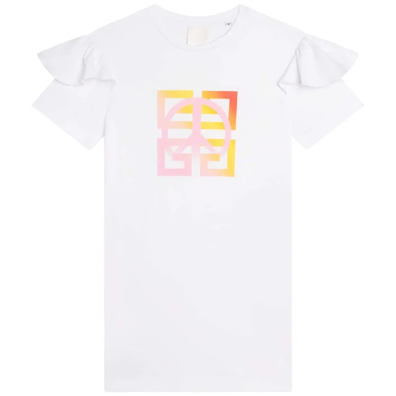 Weekend Offers and Savings White Logo Dress