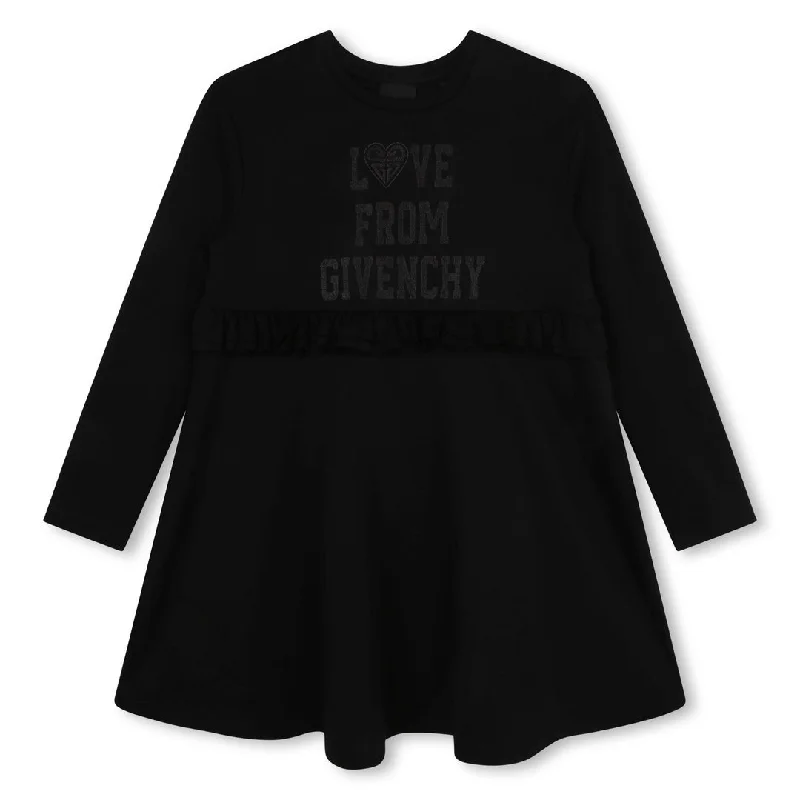 Massive Price Cuts Black Long Sleeved Dress