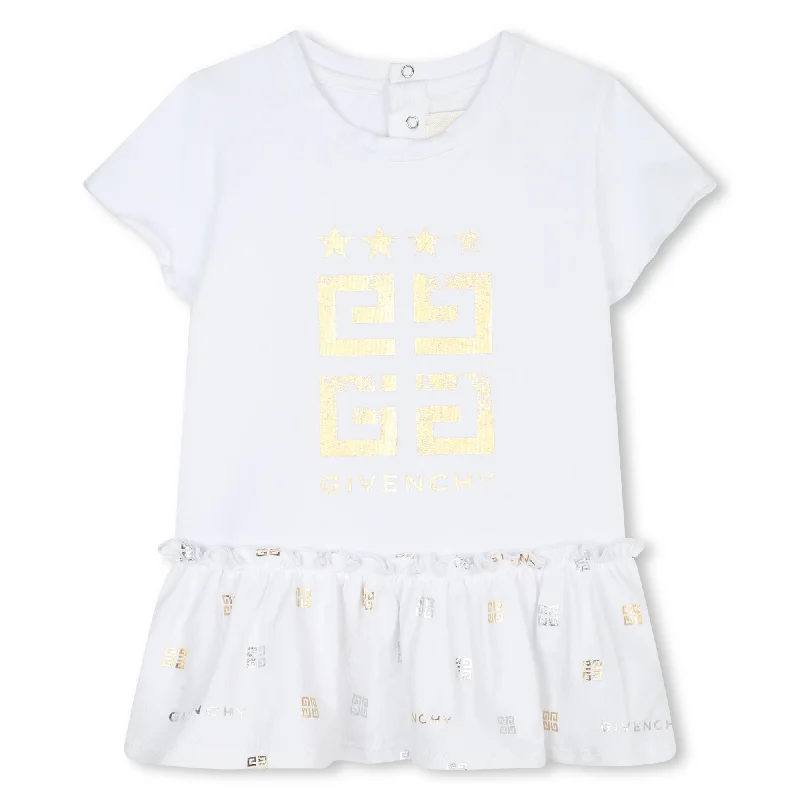Today Only White Short Sleeved Dress