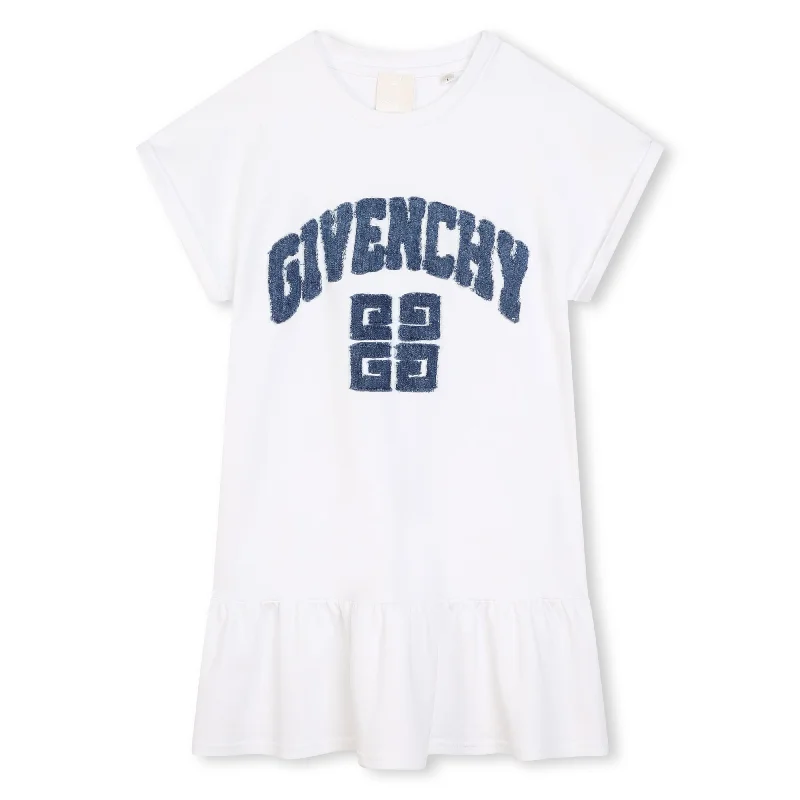 Shop & Save Big White Short Sleeved Dress