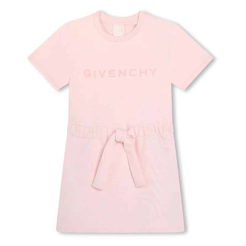Bargain Alert Pink Logo Print Ribbon Dress
