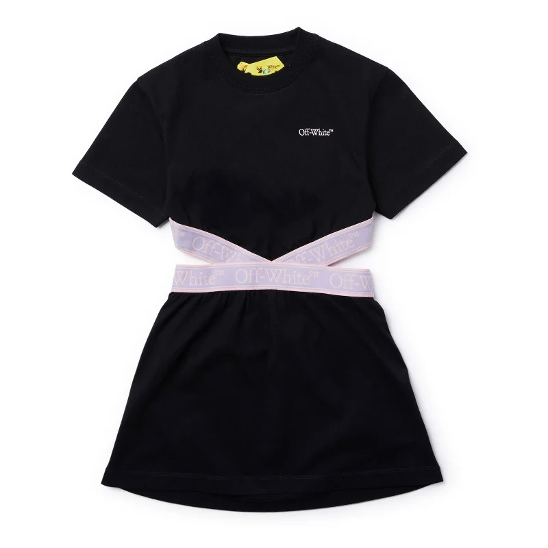 Grab It Now Black Logo Dress