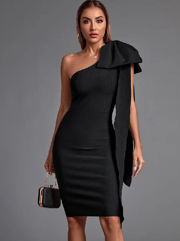 Weekend Discount Fest BerriesJam - One Shoulder Elegant Evening Club Party Dress