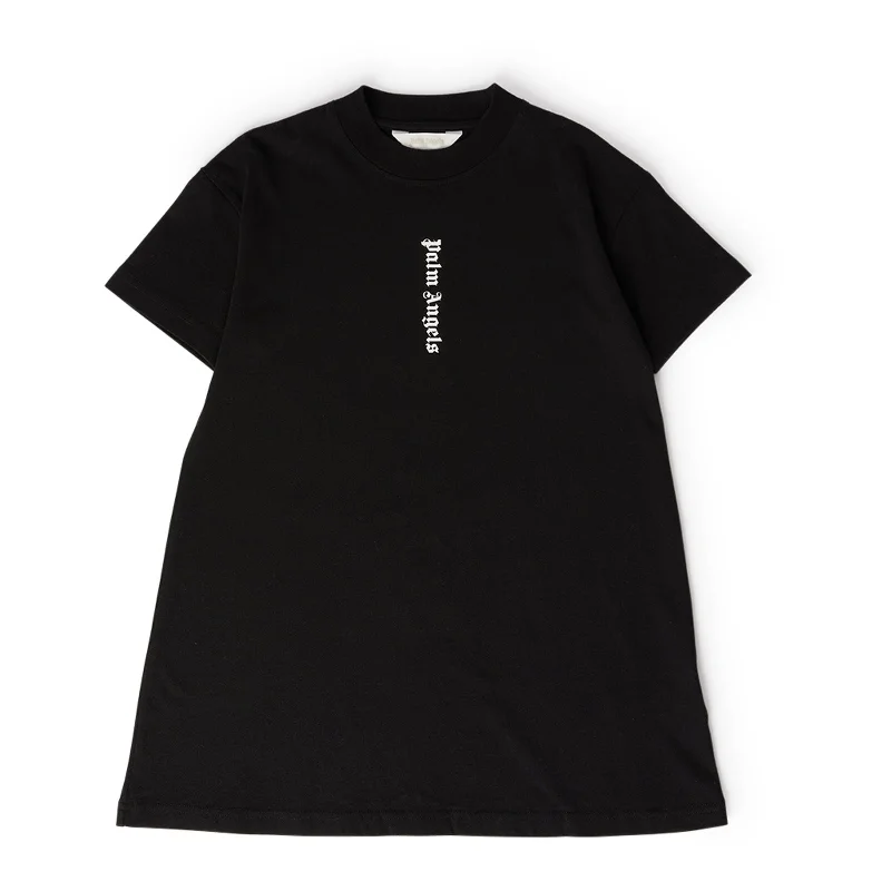 Hurry, Don’t Miss Out Black Logo Print T-Shirt Dress